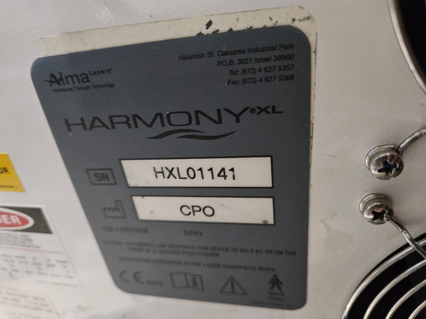 Certified Pre-Owned Alma Harmony XL System with SHRPRO, DyeVL, iPixel Handpieces