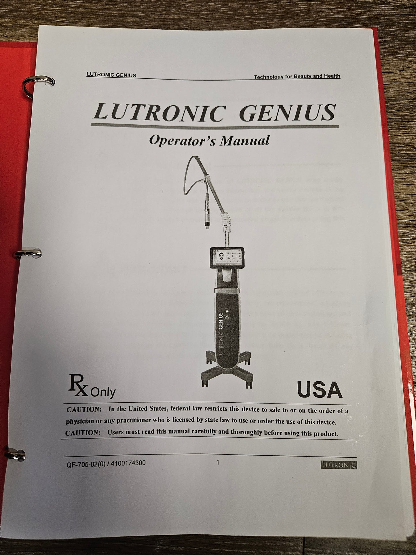 2018 Lutronic Genius RF Microneedling