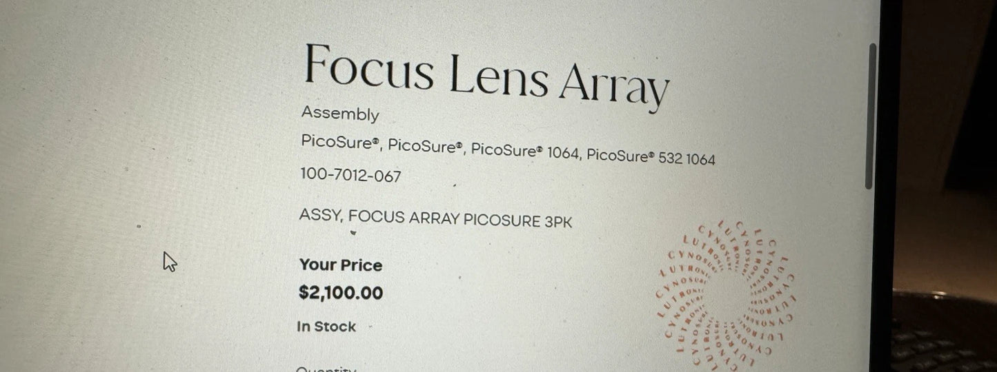 Share Cynosure PicoSure Focus Lens