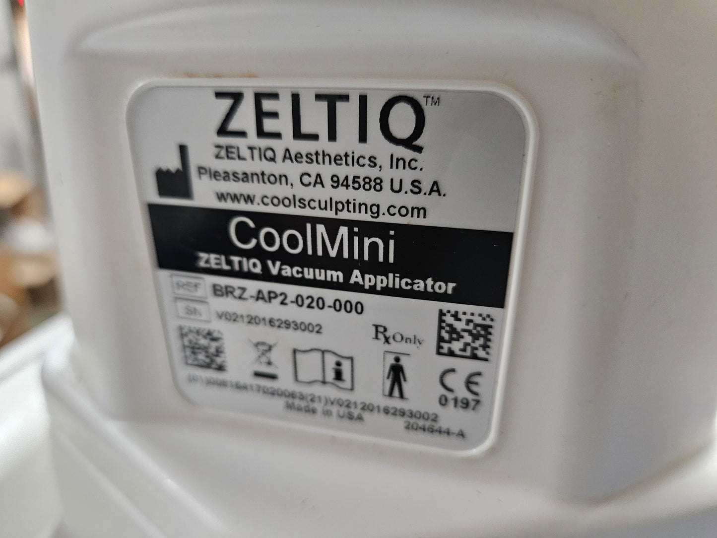 Zeltiq CoolAdvantage CoolMini Applicator