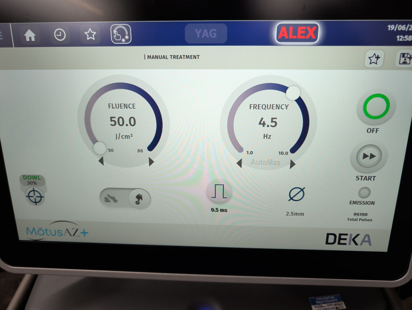 2023 DEKA Motus AZ+ Hair Removal and Vascular Treatments