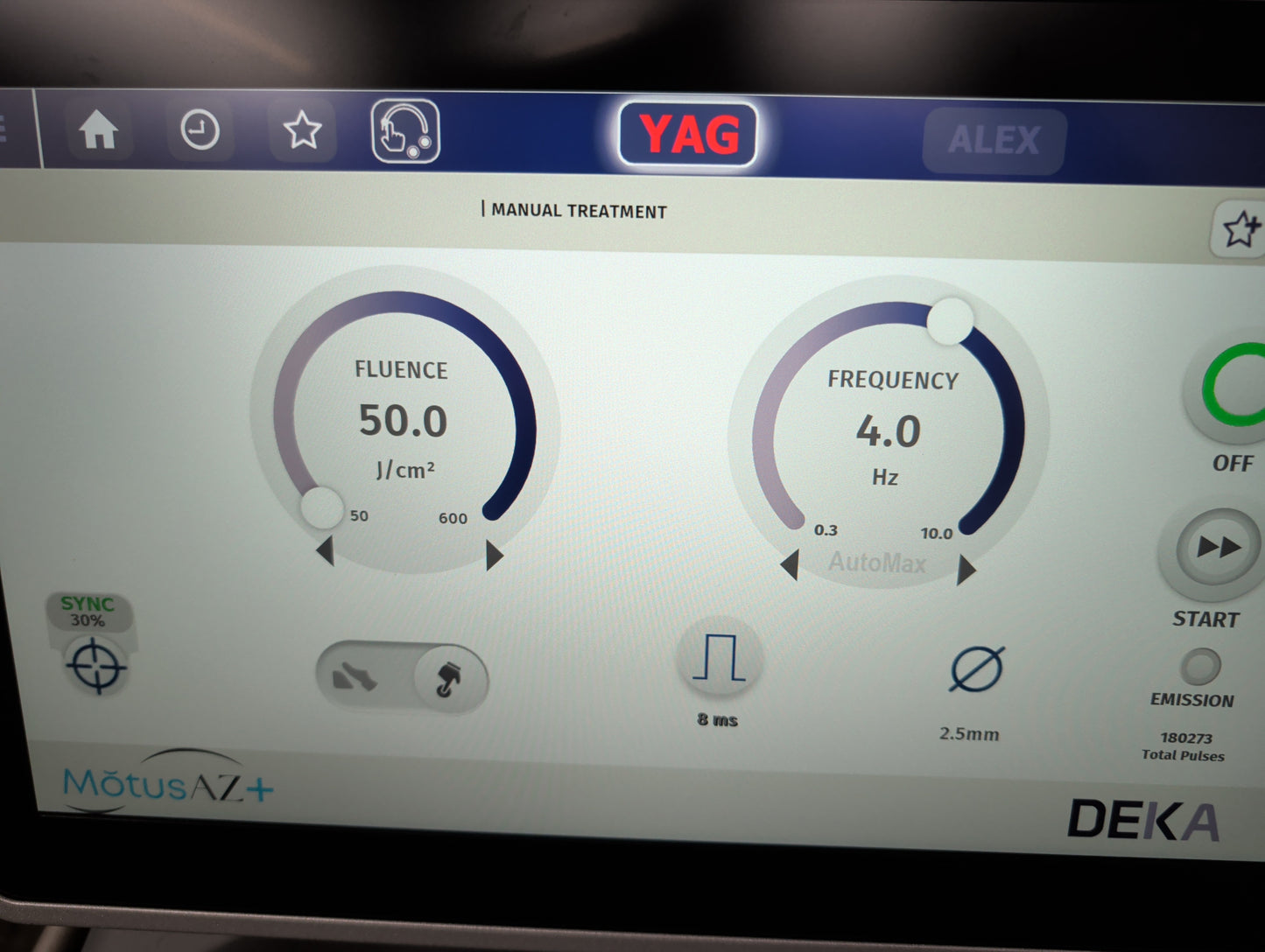 2023 DEKA Motus AZ+ Hair Removal and Vascular Treatments