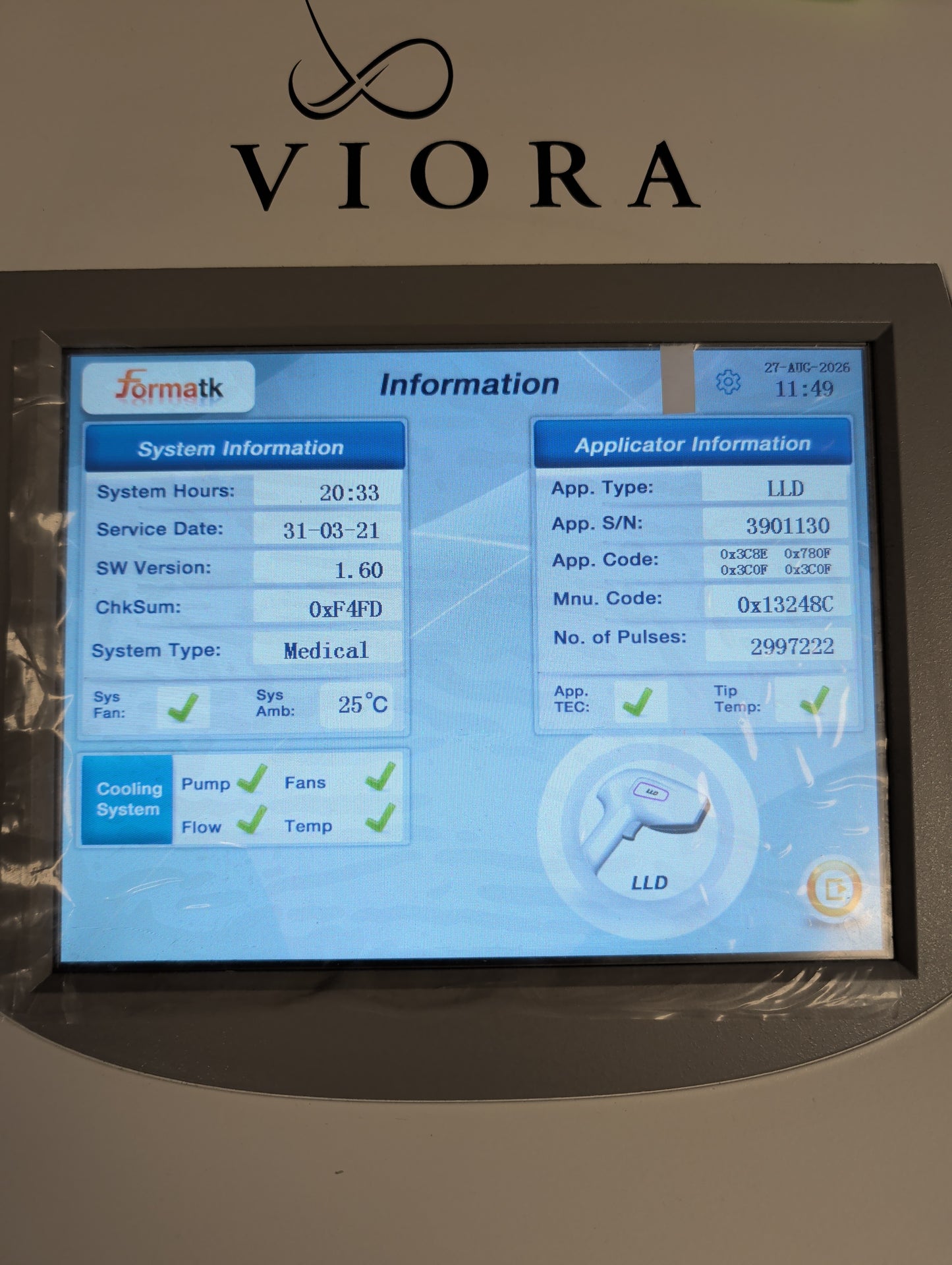 2020 Viora Magma Spark 810 diode Laser Hair Removal